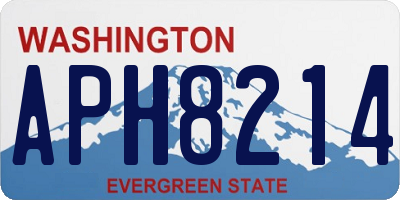 WA license plate APH8214