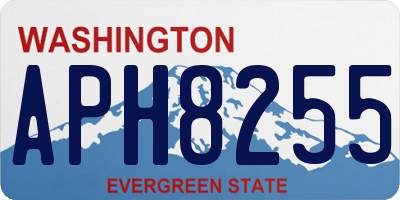 WA license plate APH8255
