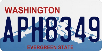 WA license plate APH8349
