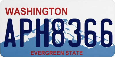 WA license plate APH8366