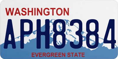 WA license plate APH8384