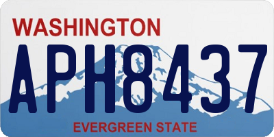 WA license plate APH8437