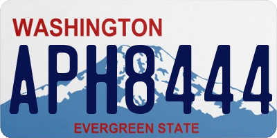 WA license plate APH8444