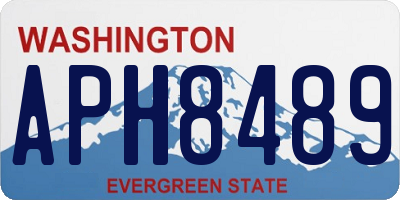 WA license plate APH8489