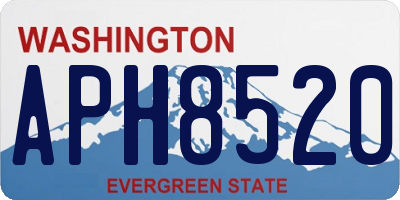WA license plate APH8520