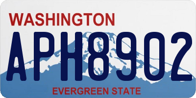 WA license plate APH8902