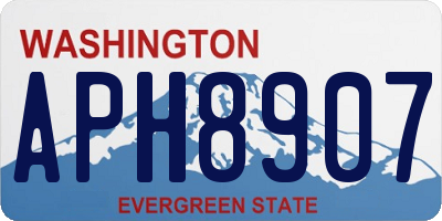 WA license plate APH8907