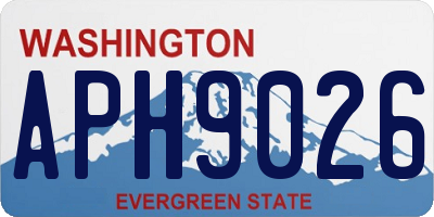 WA license plate APH9026