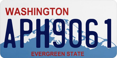 WA license plate APH9061