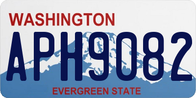 WA license plate APH9082
