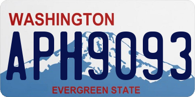WA license plate APH9093