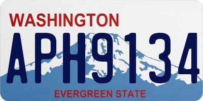 WA license plate APH9134