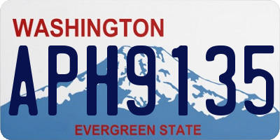 WA license plate APH9135