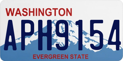 WA license plate APH9154