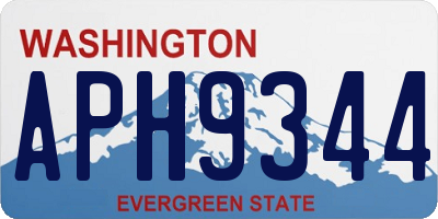 WA license plate APH9344