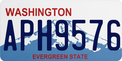 WA license plate APH9576