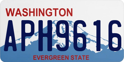 WA license plate APH9616