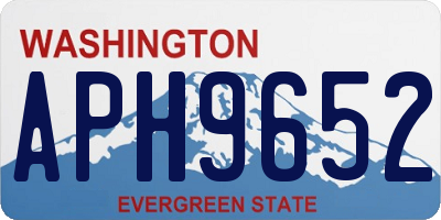 WA license plate APH9652