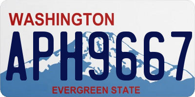 WA license plate APH9667