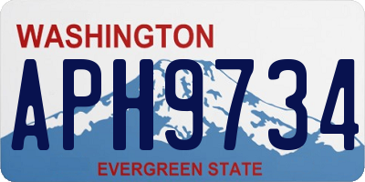 WA license plate APH9734