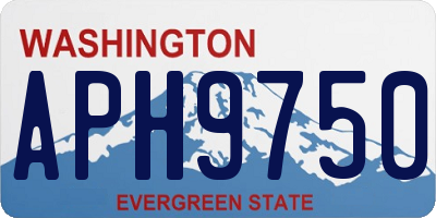WA license plate APH9750