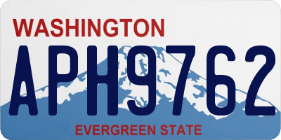 WA license plate APH9762