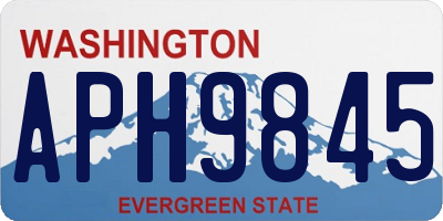WA license plate APH9845