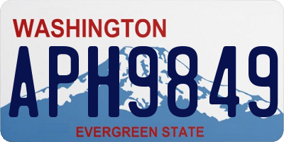 WA license plate APH9849