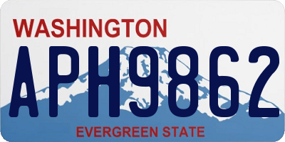 WA license plate APH9862