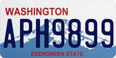 WA license plate APH9899
