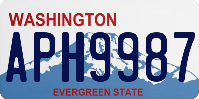 WA license plate APH9987