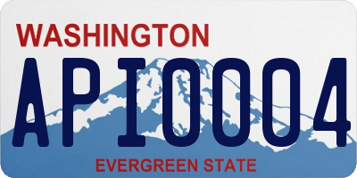 WA license plate API0004