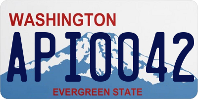 WA license plate API0042
