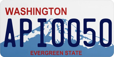 WA license plate API0050