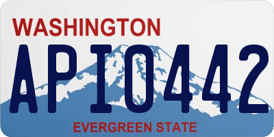 WA license plate API0442
