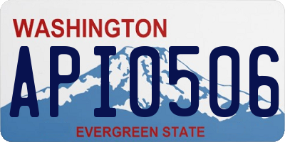 WA license plate API0506