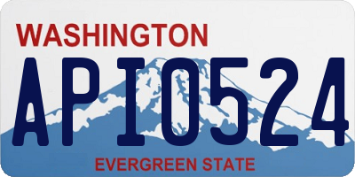 WA license plate API0524