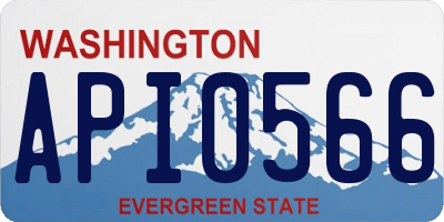WA license plate API0566