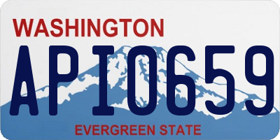 WA license plate API0659
