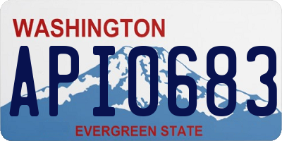 WA license plate API0683