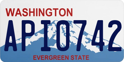 WA license plate API0742