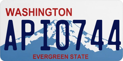 WA license plate API0744
