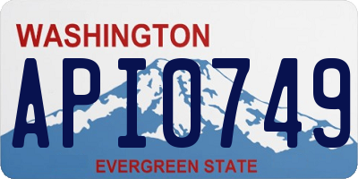 WA license plate API0749