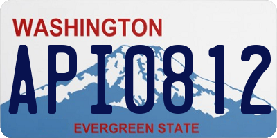 WA license plate API0812