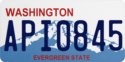 WA license plate API0845