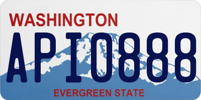 WA license plate API0888
