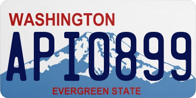 WA license plate API0899