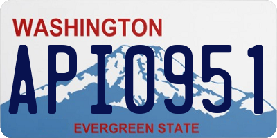 WA license plate API0951