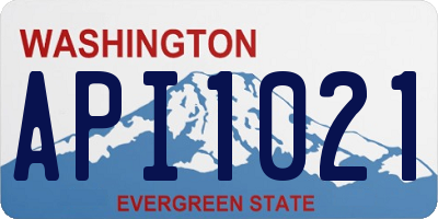 WA license plate API1021