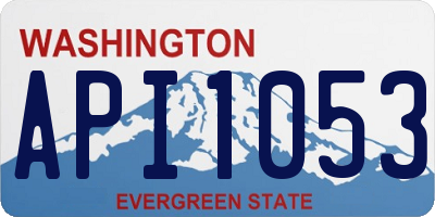 WA license plate API1053